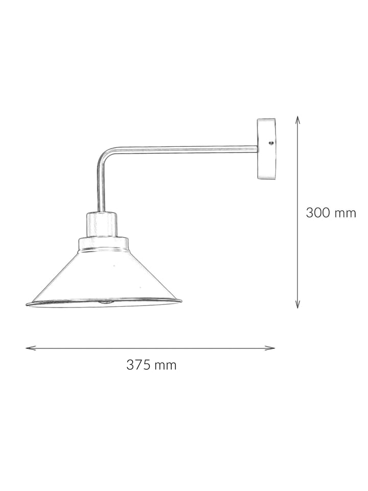 Licht-Erlebnisse Wandlampe in Schwarz günstig kaufen onesize