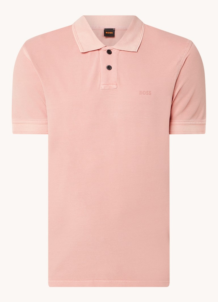 Polo HUGO BOSS Prime de corte regular, confeccionada em piqué de algodão com logotipo.