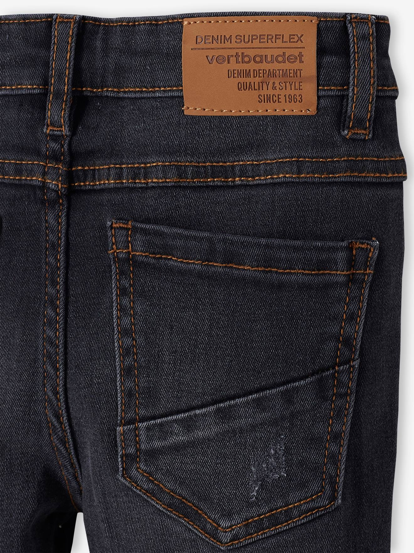 Jean slim Superflex garçon super extensible denim brut