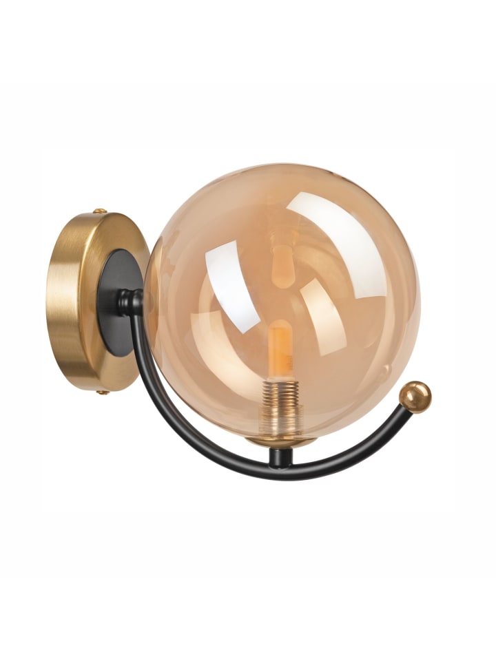 Licht-Erlebnisse Wandlampe in Gold Schwarz günstig kaufen onesize