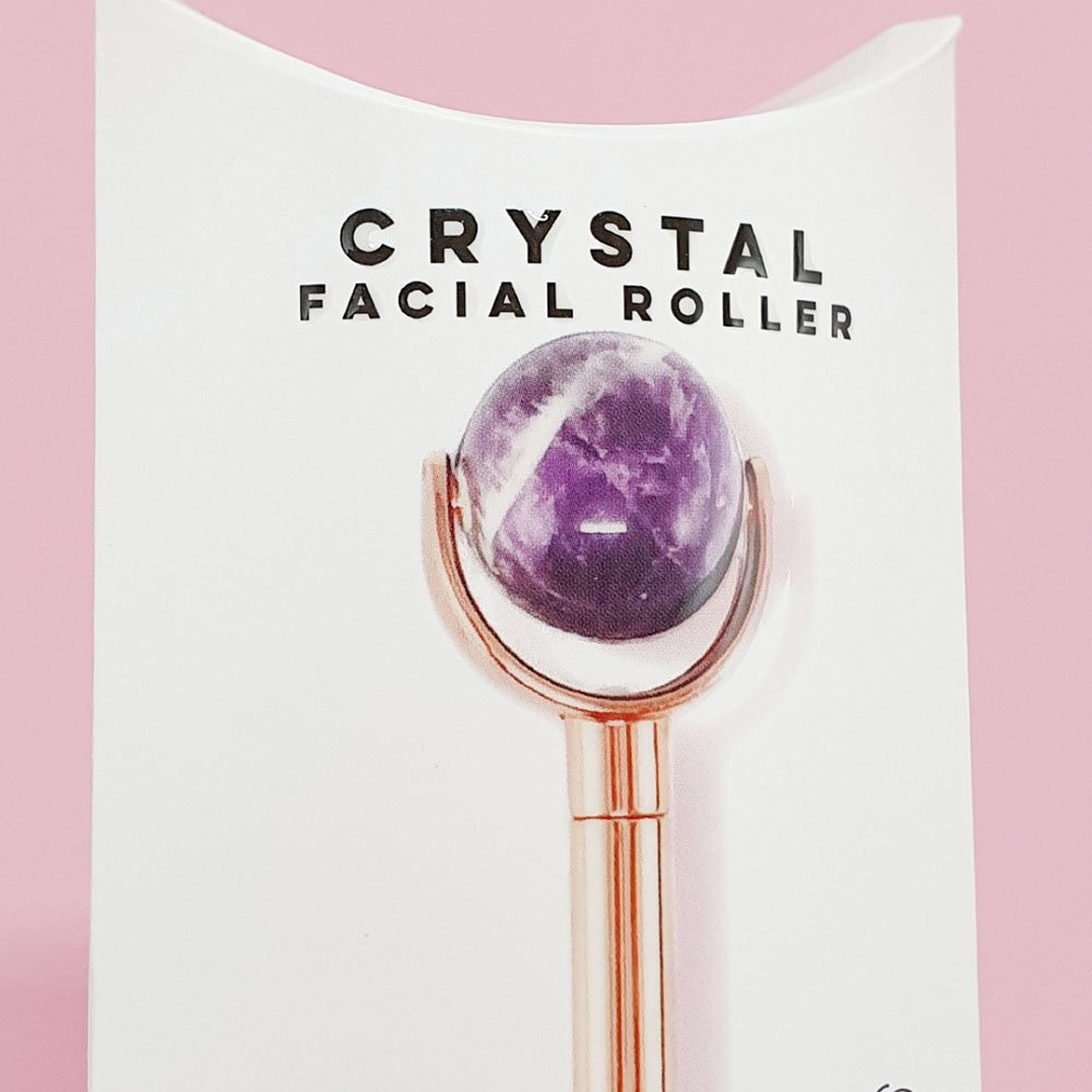 LAVAY Paris Beauty-Tools Crystal Gesichtsroller – Amethyst & Rosenquartz