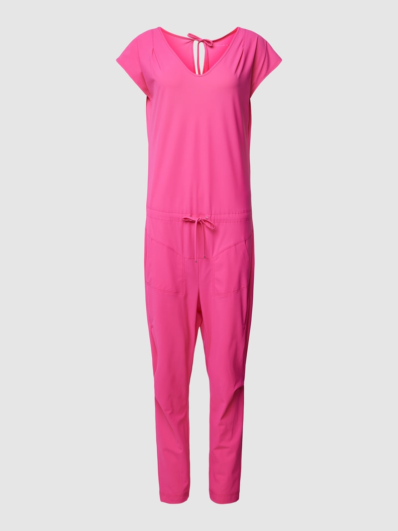 Jumpsuit mit V-Ausschnitt Modell 'GIRA' in pink