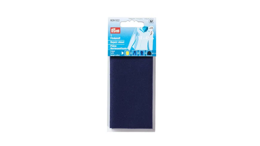 Prym Flickstoff Köper 12 x 45 cm blau 0.04 m²