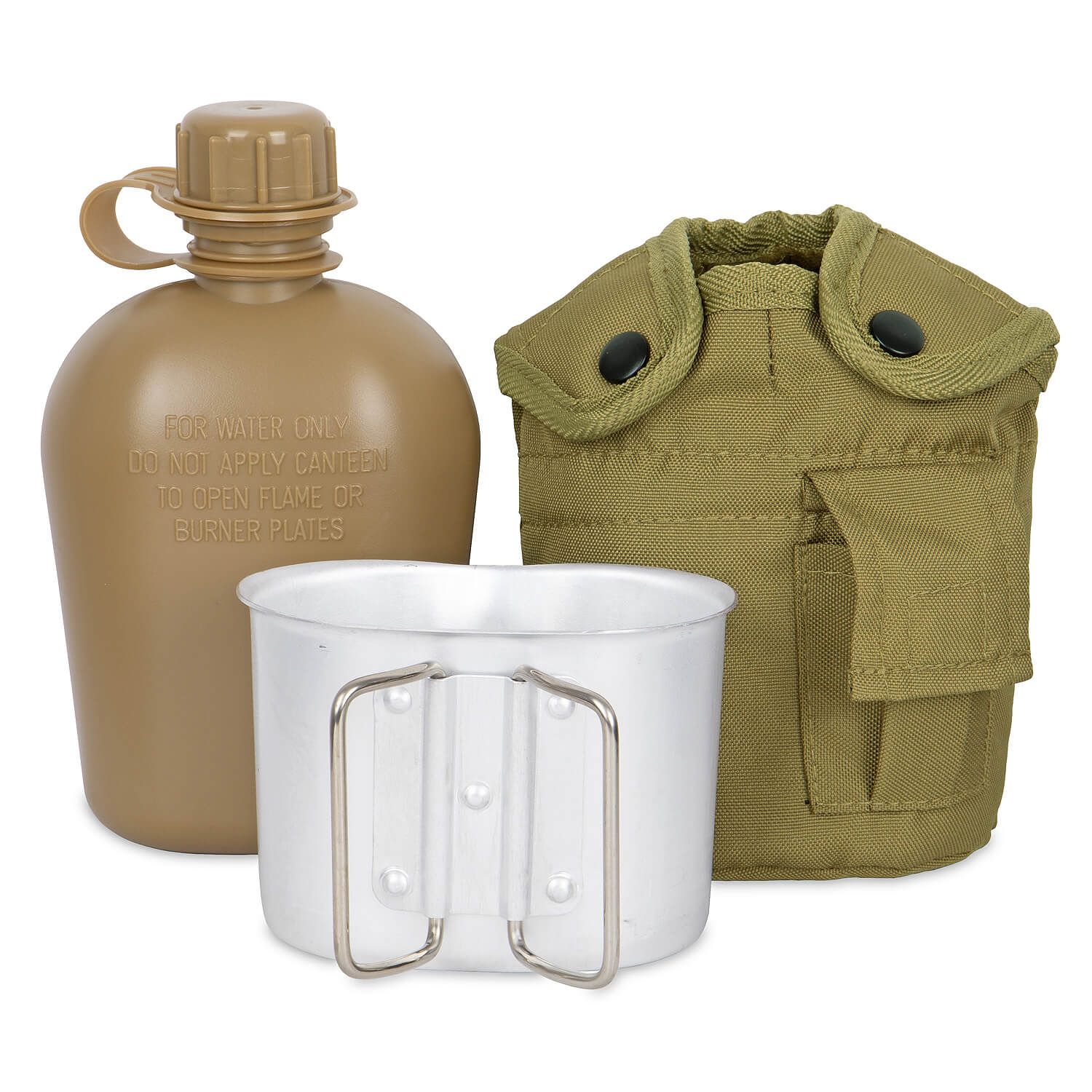 US Feldflasche m. Becher u. Hülle