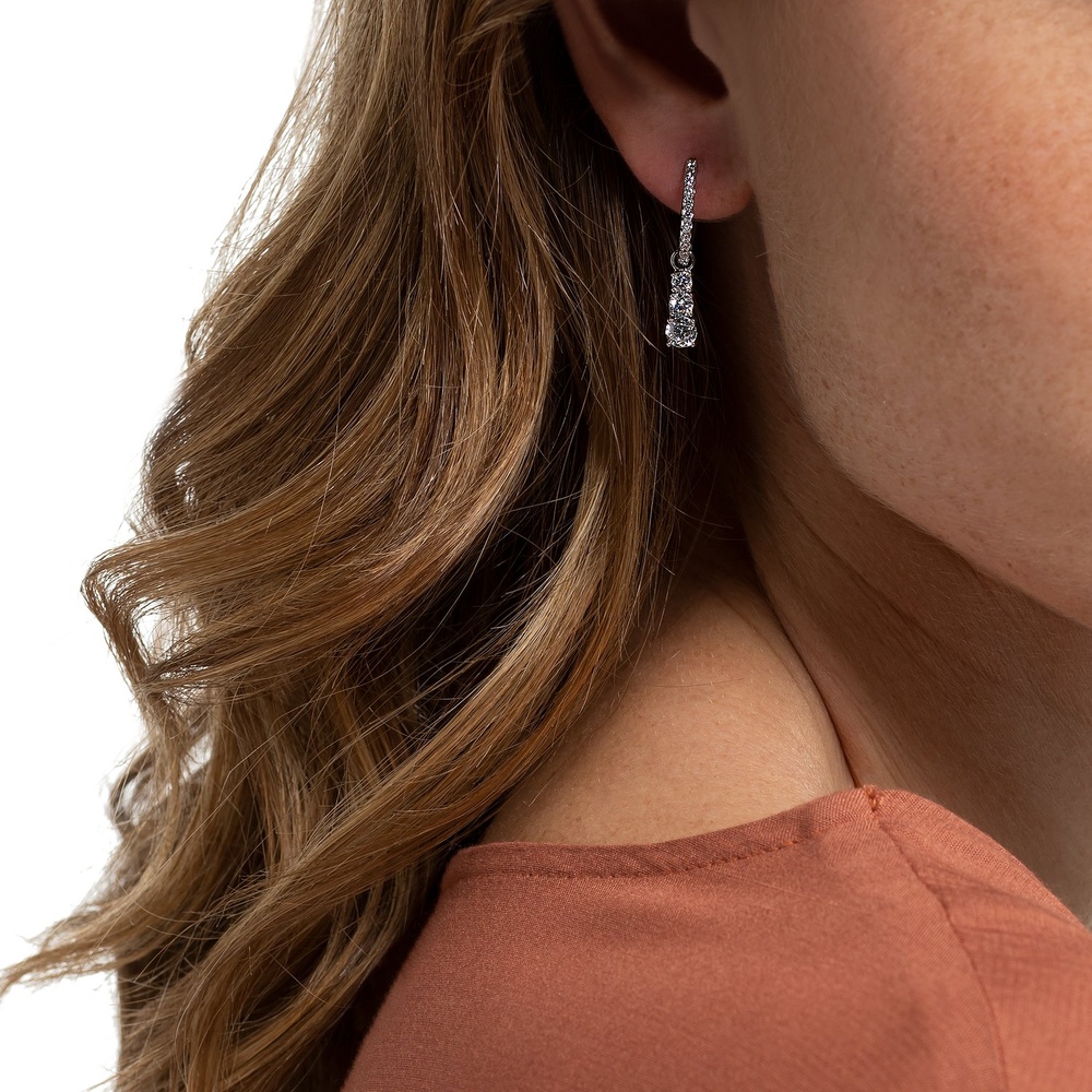 FAVS Créoles 925 Argent Boucles d'oreilles