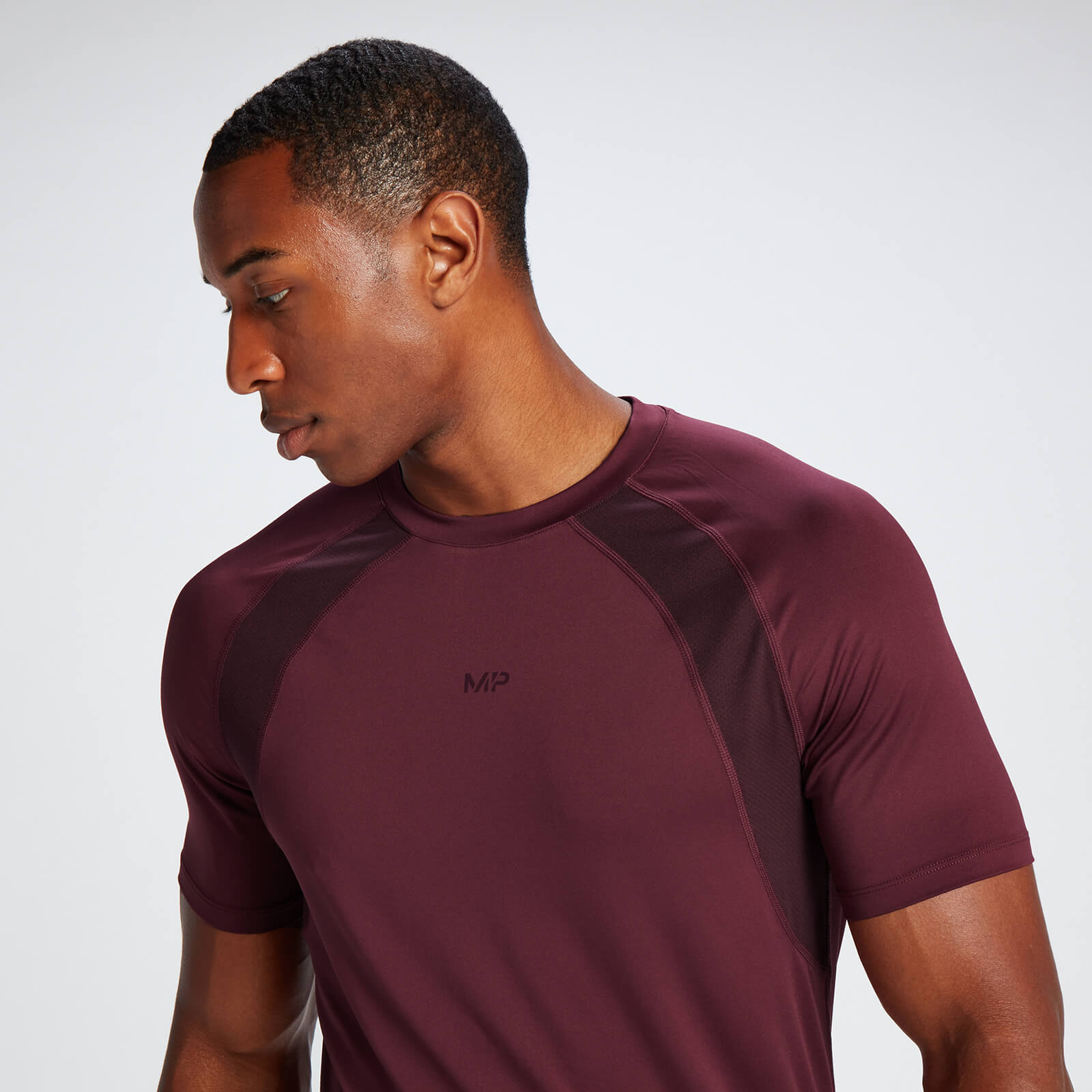 T-shirt MP Tempo pour hommes – Bordeaux foncé