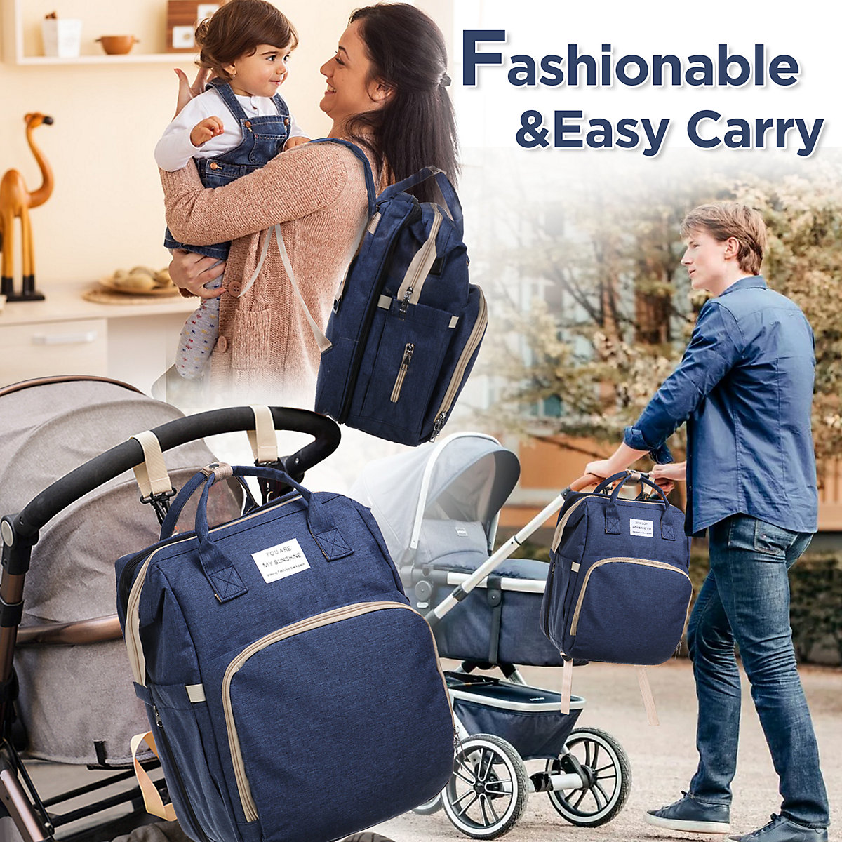 Wickeltasche Rucksack Multifunktionale Oxford Große Wickelrucksack Babytasche