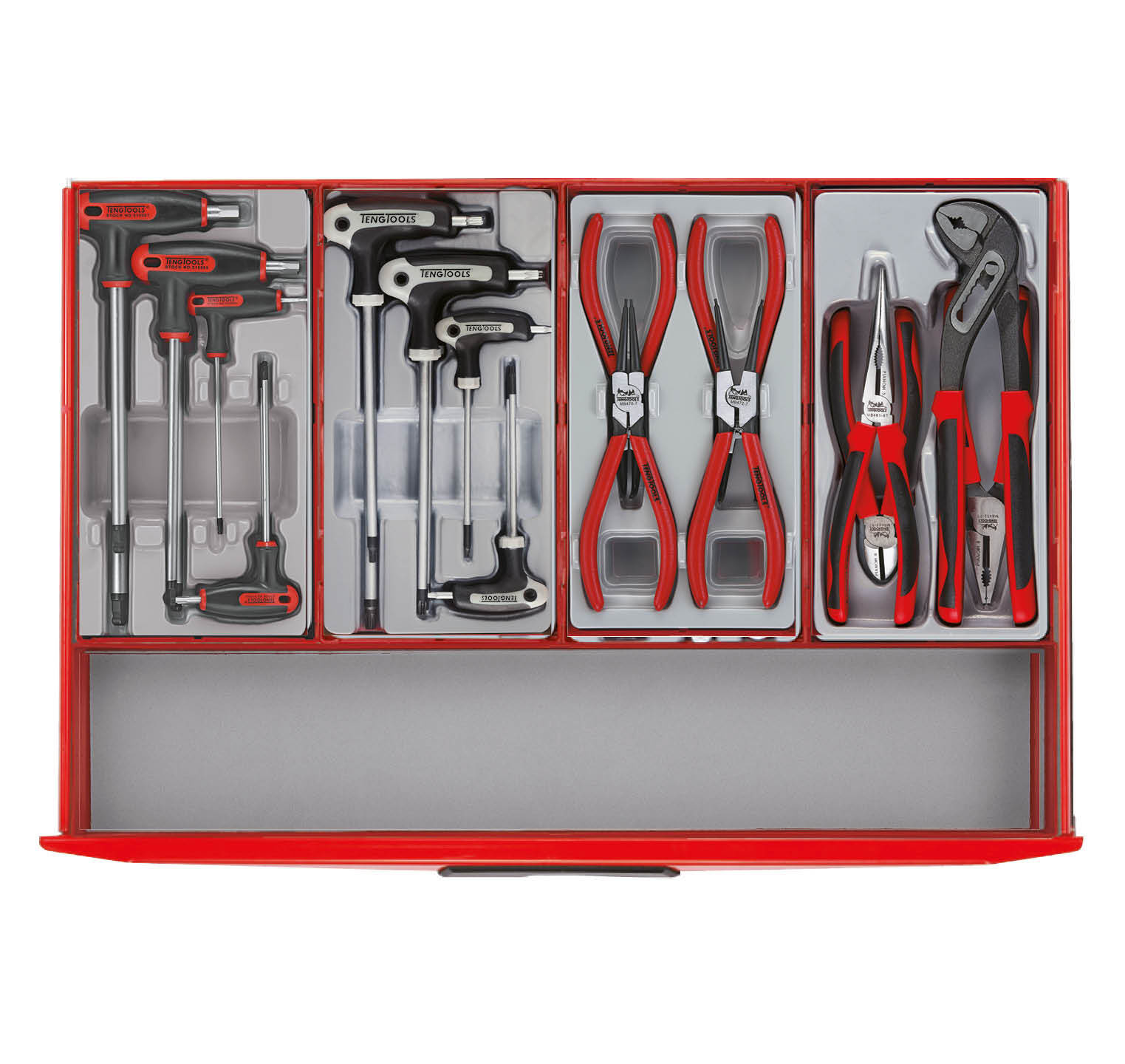 Teng Tools 122390197 TCMM498BL Sada náradia čierna midi master 19 zásuviek