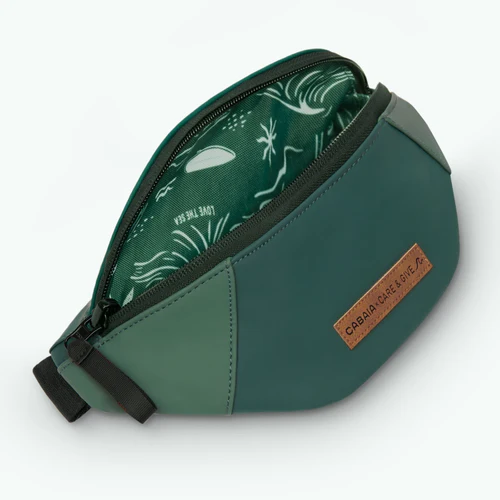 Small Cabourg green fanny pack
