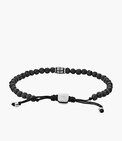 Fossil Herren Armband Black Semi-Precious