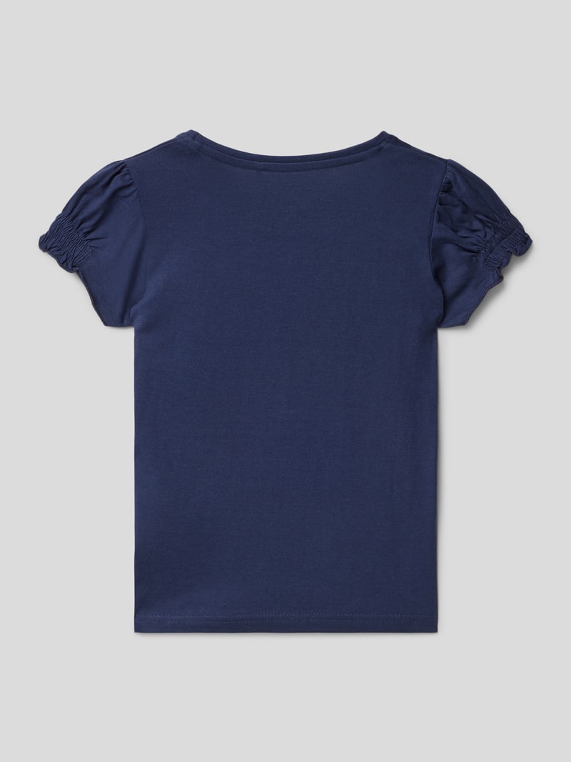 T-Shirt mit Motiv-Print in blau