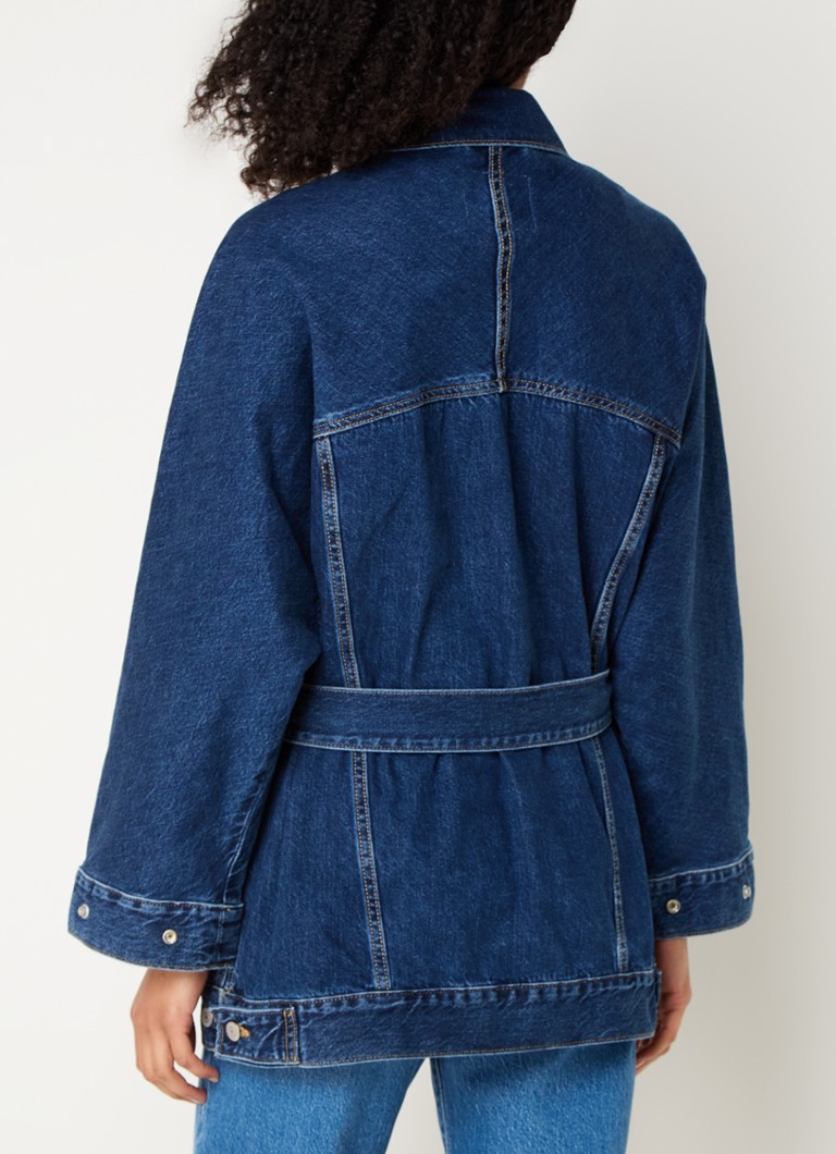 Levi's džinsa jaka ar jostu un krūšu kabatām