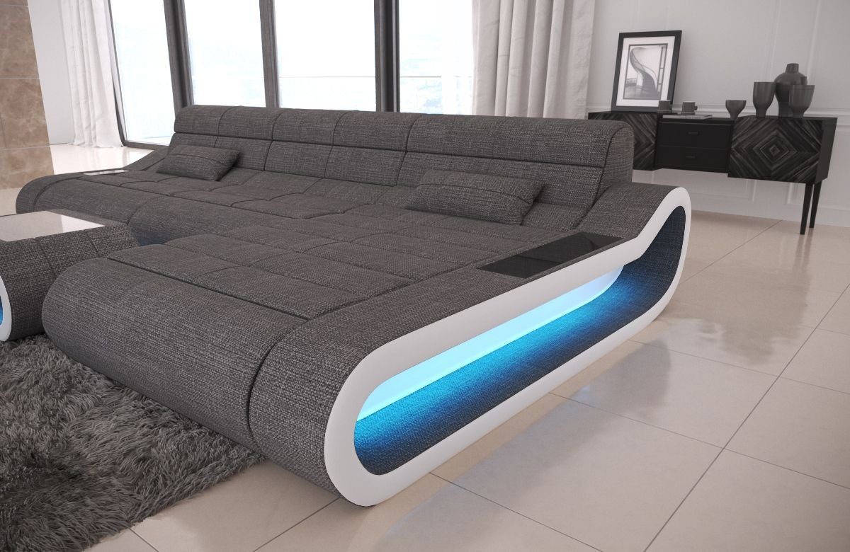Sofa Dreams Ecksofa Stoff Couch Polster Sofa Concept L Form Stoffsofa, Designersofa mit ergonomischer Rückenlehne