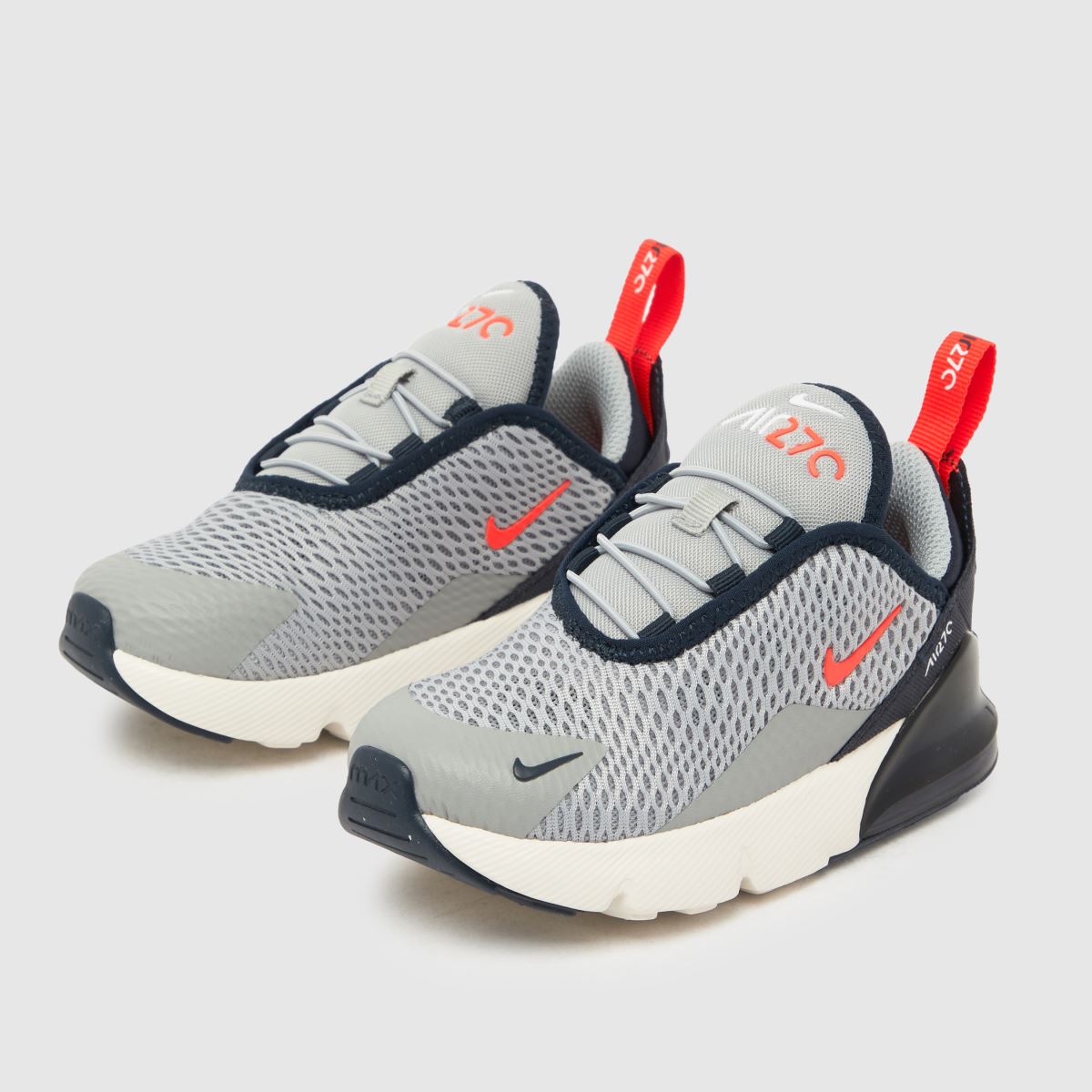 Nike marinblå och grå Air Max 270 Pojkar Småbarnsskor