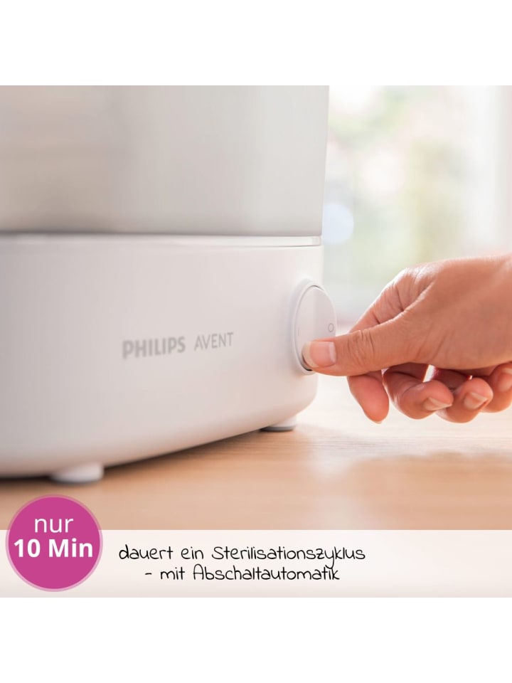Philips Avent 8-tlg. Starter-Set inkl. Dampfsterilisator 2-in-1   in weiss günstig kaufen onesize