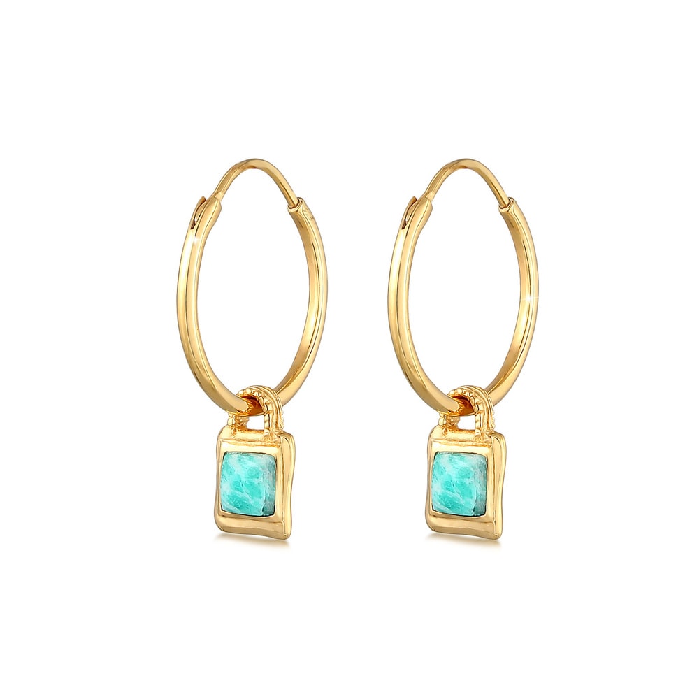 Elli PREMIUM Elli PREMIUM Boucles d'Oreilles Boucles d'Oreilles Cercle Rond avec Cristal d'Ama Boucles d'oreilles