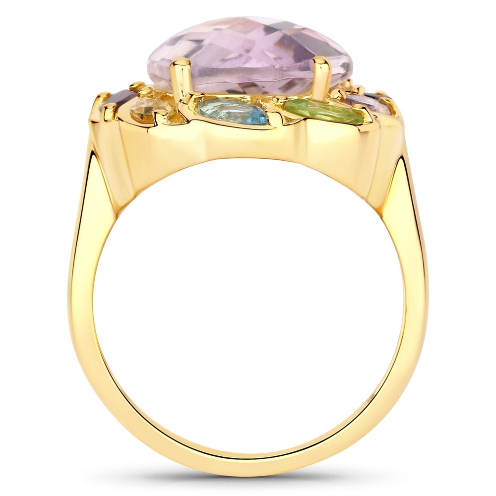 Rafaela Donata Bague Argent sterling Améthyste en Or jaune Bague
