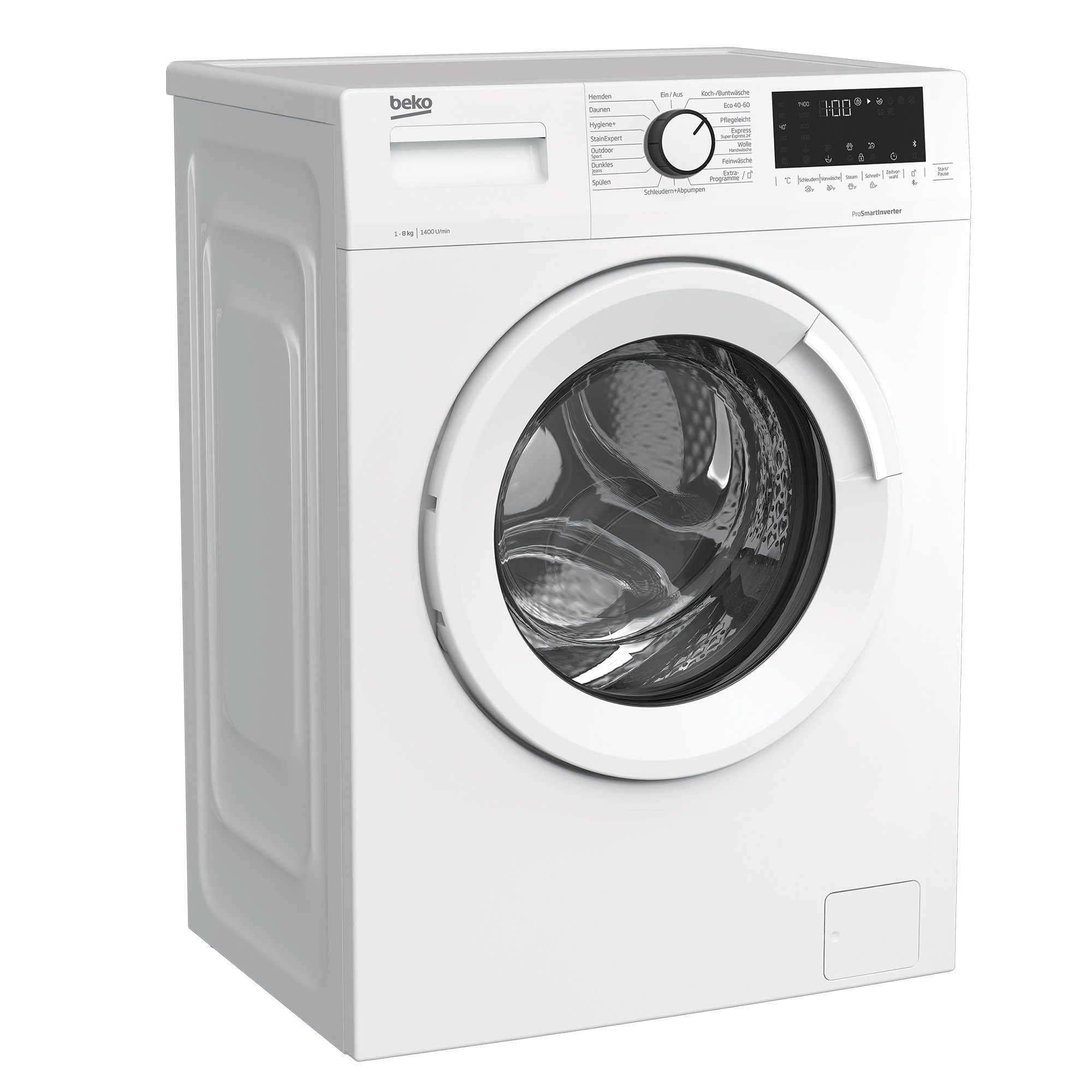 BEKO Waschmaschine WML8146T5STR1 7001440074, 8 kg, 1400 U/min, Mengenautomatik, AddXtra Nachlegefunktion, Bluetooth, Pet Hair Removal