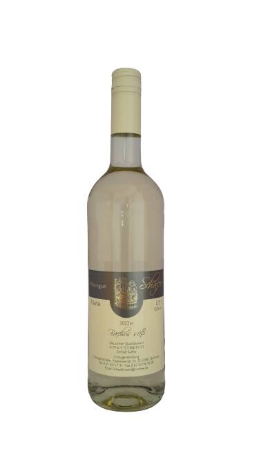 Weingut Schäfer (Nahe) Bacchus Qualitätswein süß 2020