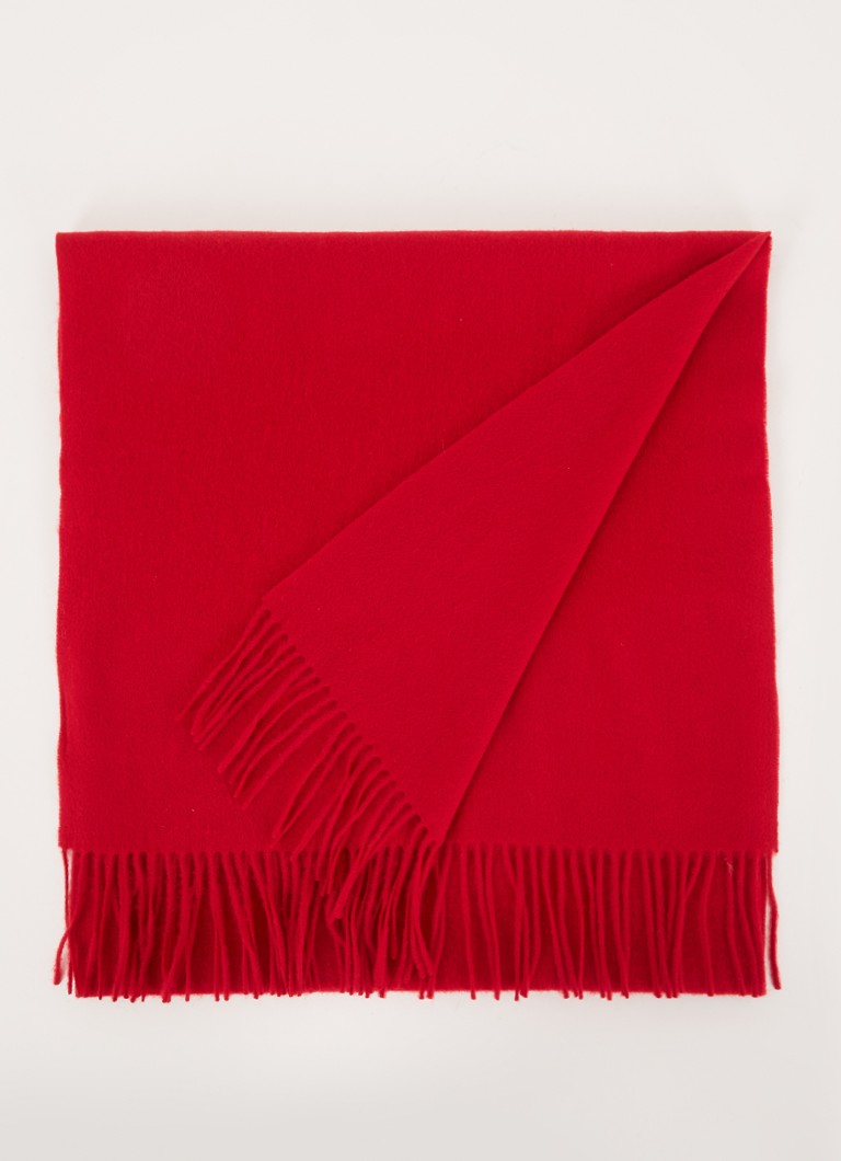 Eșarfă cu franjuri de lână Becksöndergaard Crystal Edition, 220 x 50 cm
