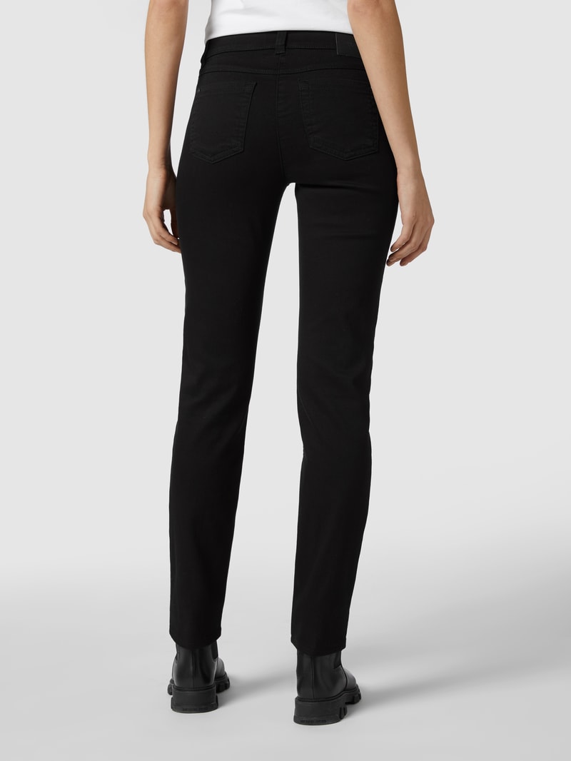 Slim Fit Jeans aus Bio-Baumwollmischung in schwarz