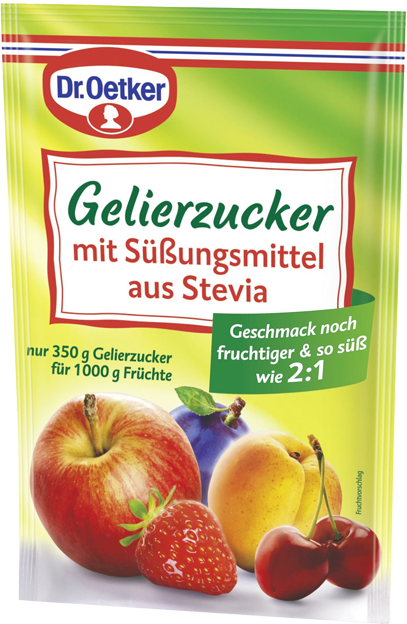 Dr. Oetker Gelierzucker mit Süßungsmittel aus Stevia