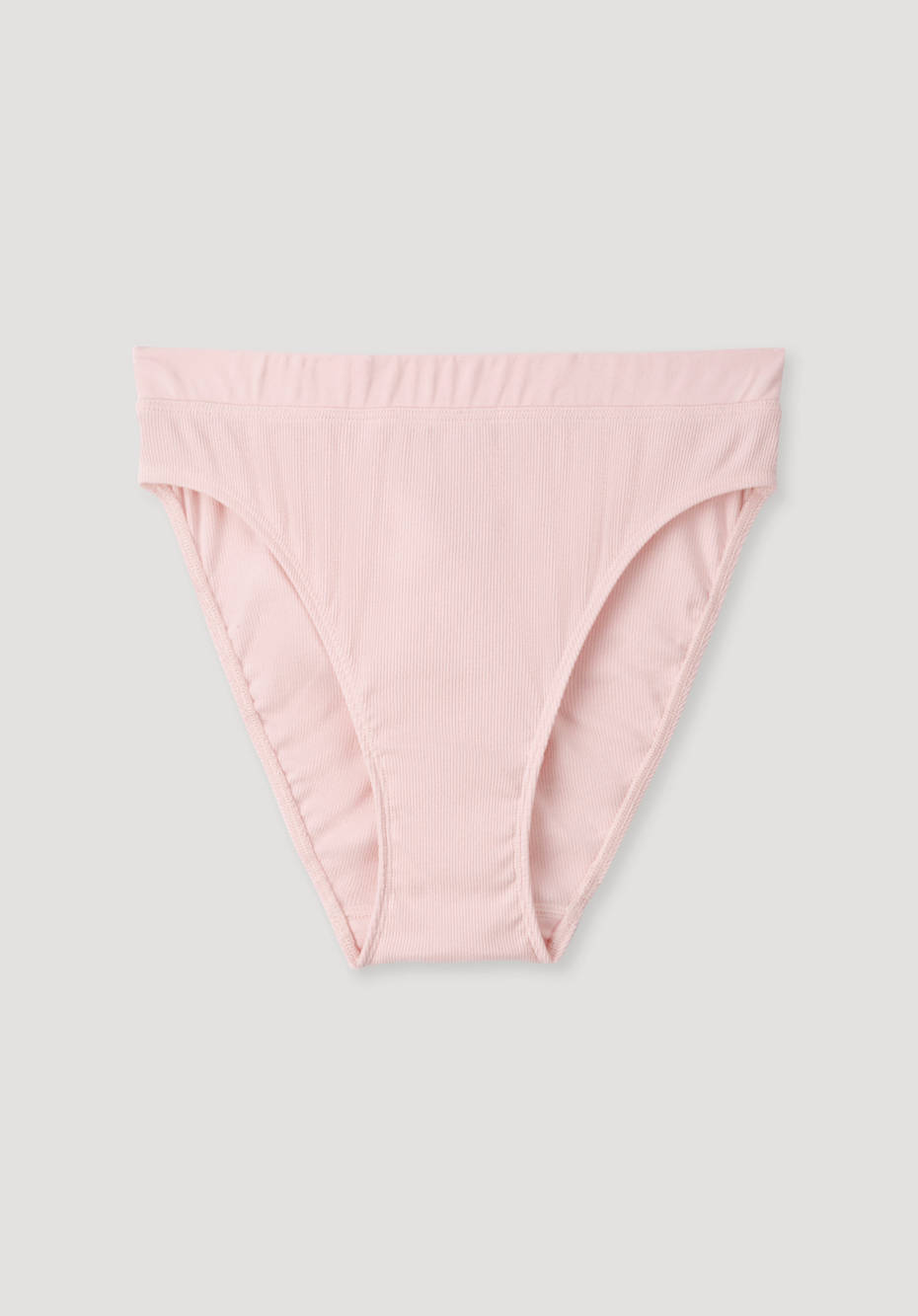 Ripp-Taillenslip High Waist aus Bio-Baumwolle