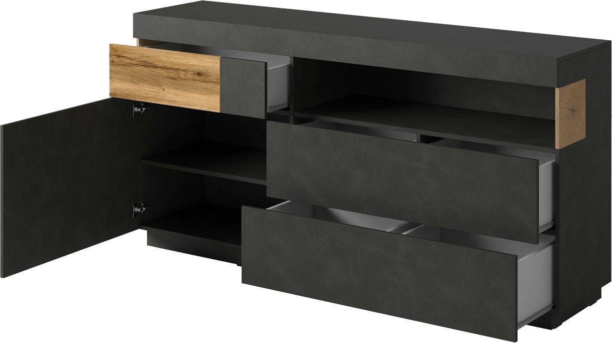 Helvetia Sideboard SILKE, Breite 169 cm