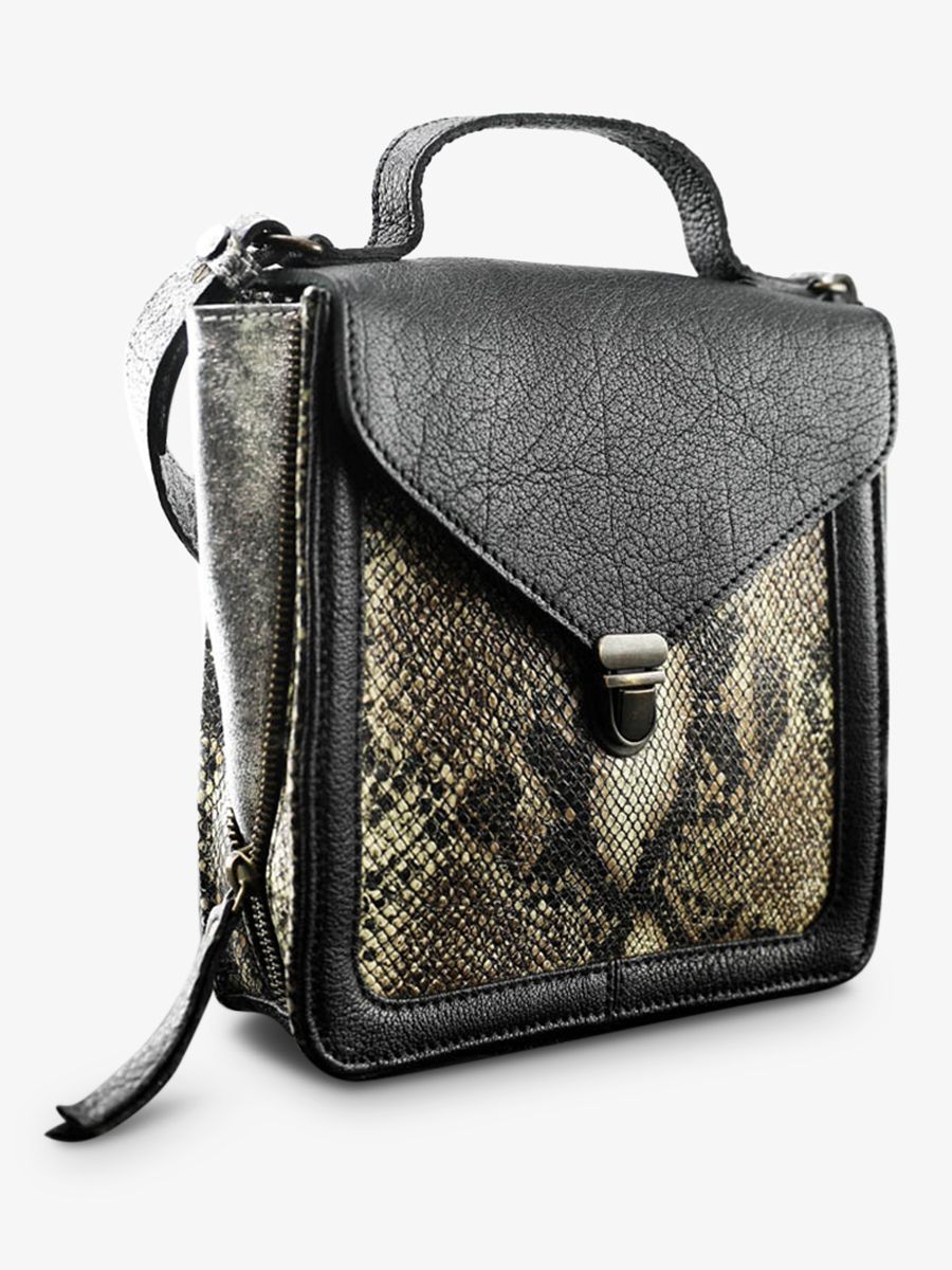 Mistinguette Python - Argenté / Noir