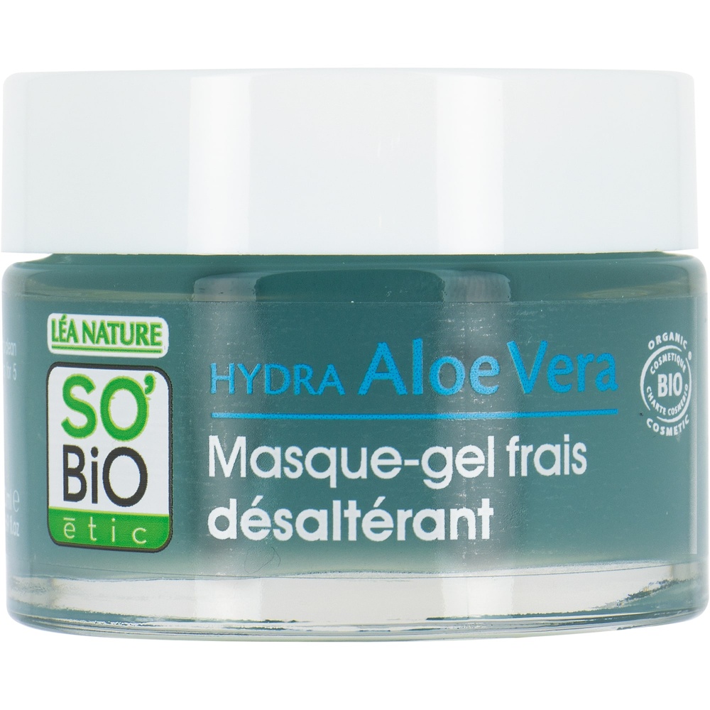 LÉA NATURE SO BiO étic Masque-gel frais désaltérant, tous types de peaux,               Hydra Aloe Vera Masque gel