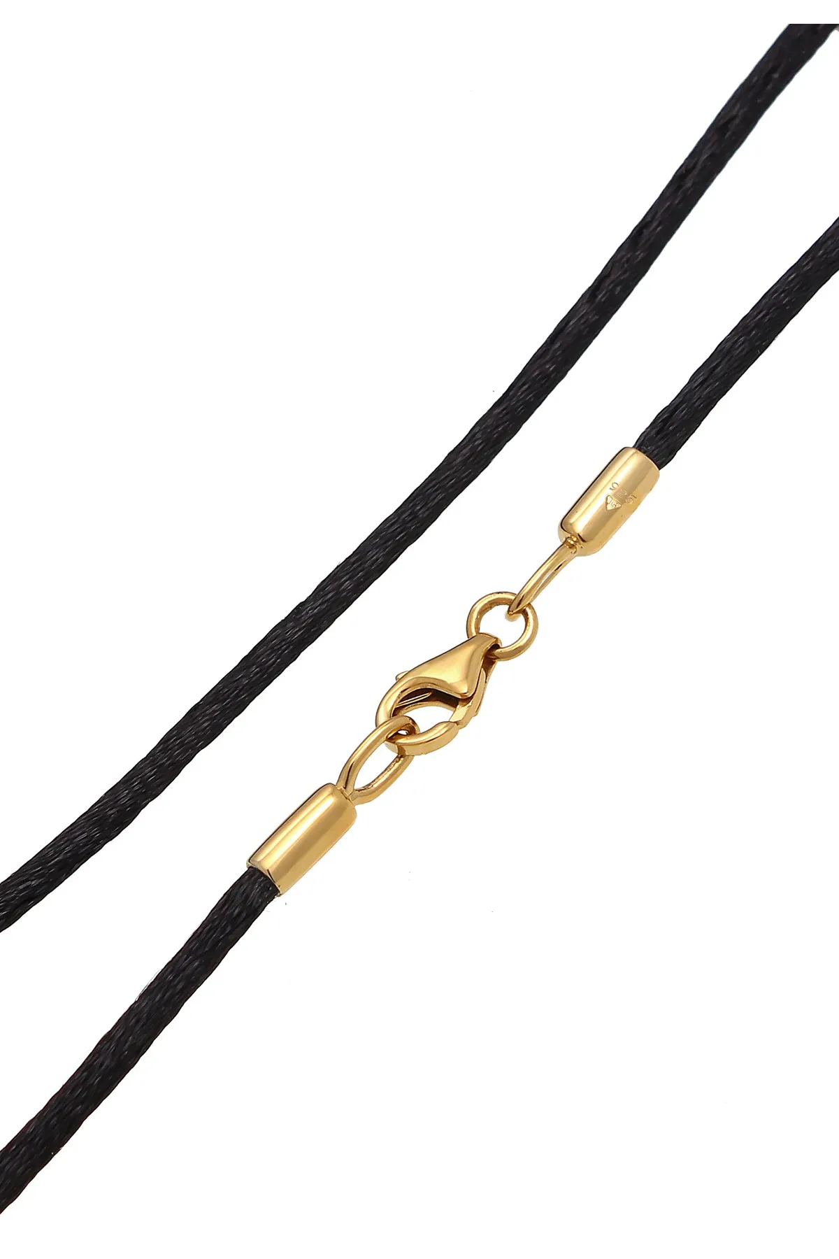 Nenalina  Halskette Seidenband Kette Basic Kombinierbar 925 Silber