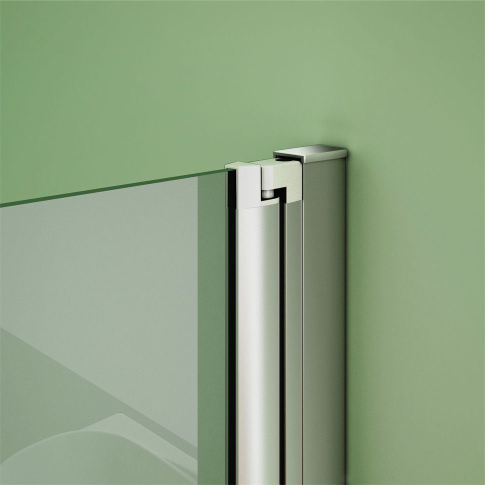 duschspa Badewannenaufsatz Faltwand Badewannenaufsatz mit weißen Streifen Glaswand auf Badewanne, Einscheibensicherheitsglas, Sicherheitsglas, (Set), Breite 120cm, Höhe 140cm, Glas