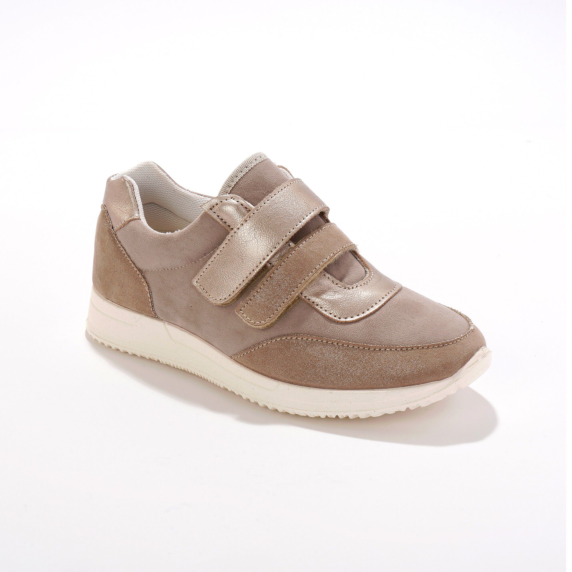 Baskets scratchées spécial pieds sensibles en tissu extensible