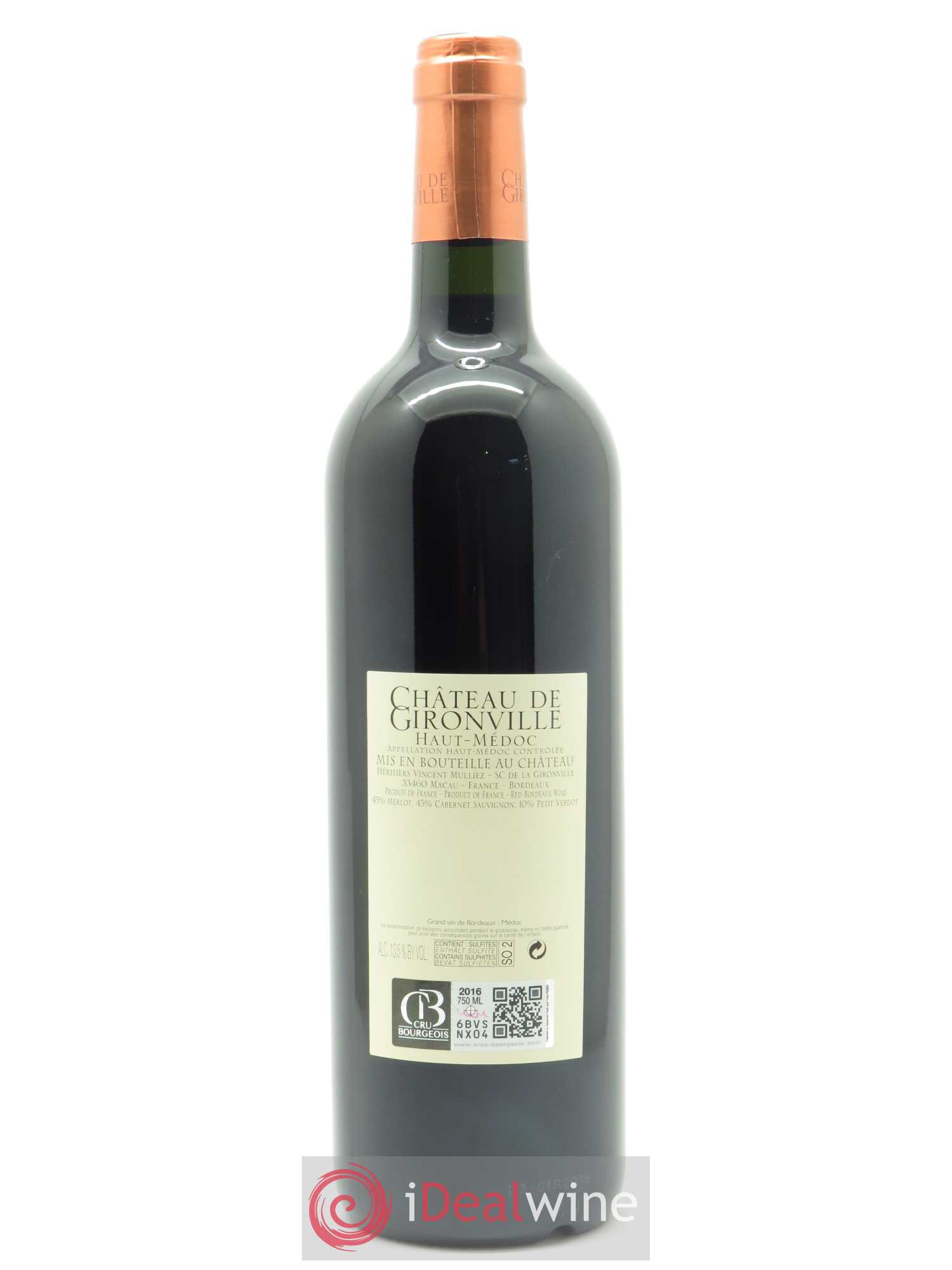 Château Gironville  2016 - Lot de 1 Bouteille