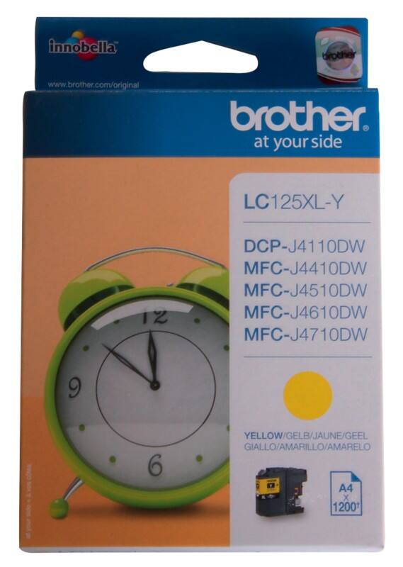 Brother LC125XLY Original Tintenpatrone Gelb