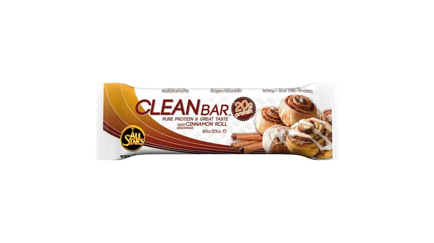 All Stars Clean Bar Cinnamon Roll 60 g