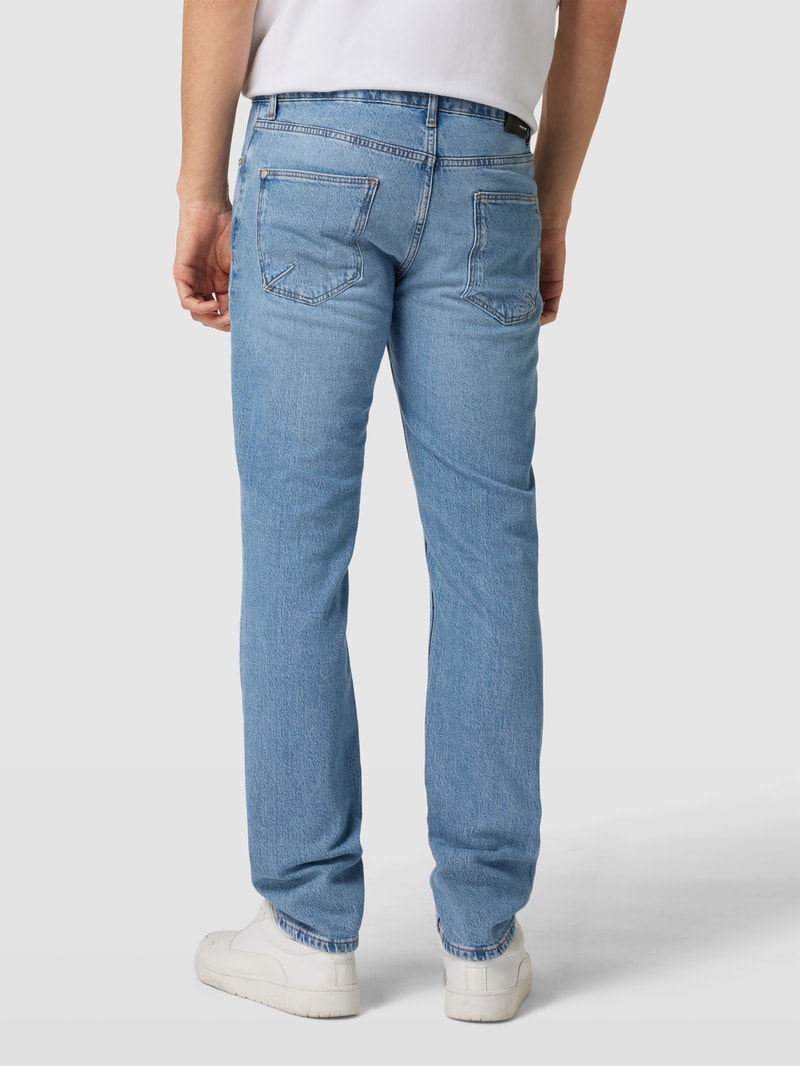 Jeans im 5-Pocket-Style Modell 'SLIM' in blau