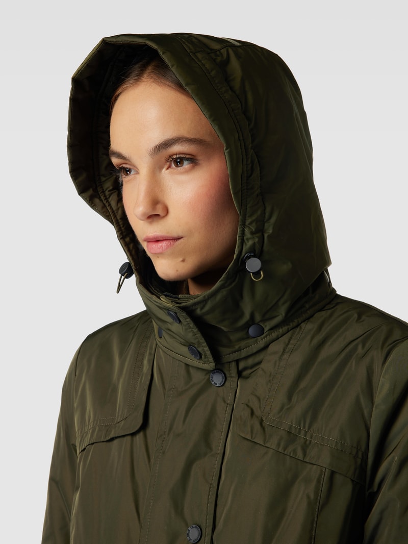 Jacke mit Kapuze in olivgrün