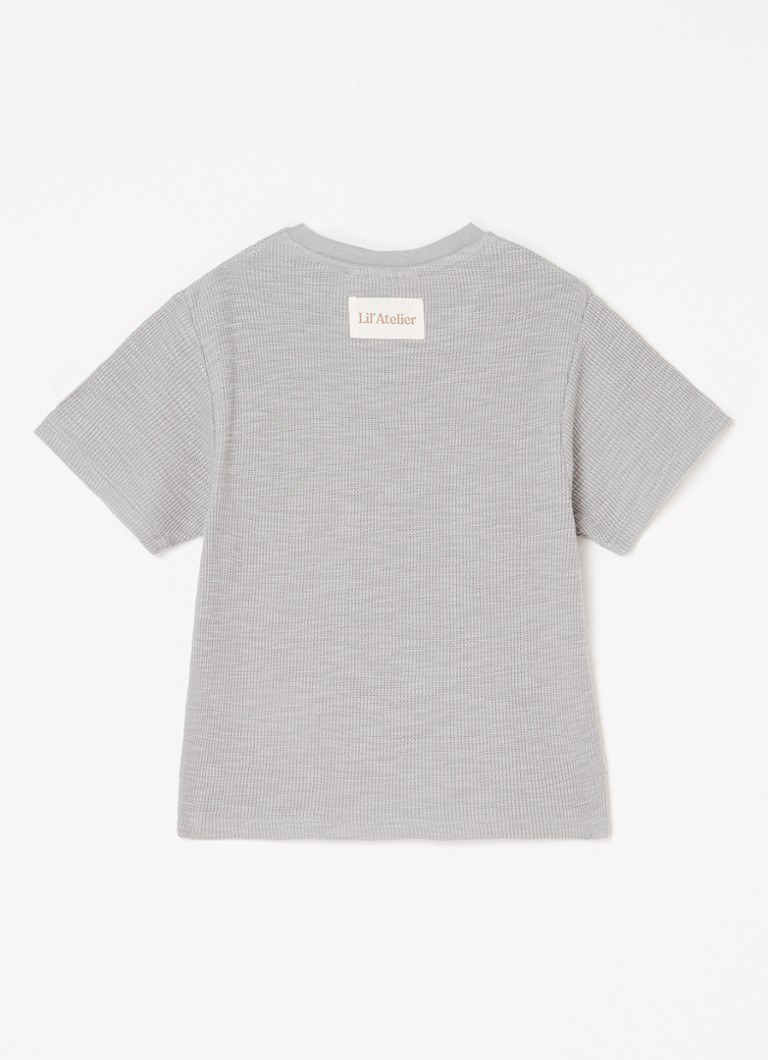 Tricou Lil' Atelier NMMHonjo din bumbac organic, tricotat fin.
