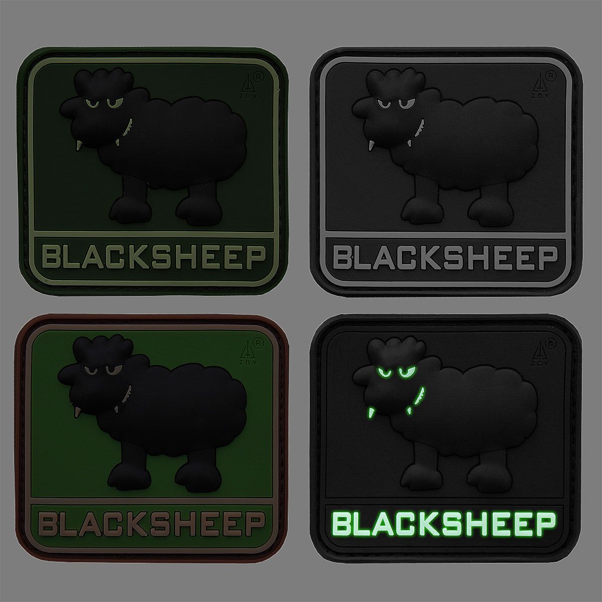 3-D Rubber Patch Blacksheep
