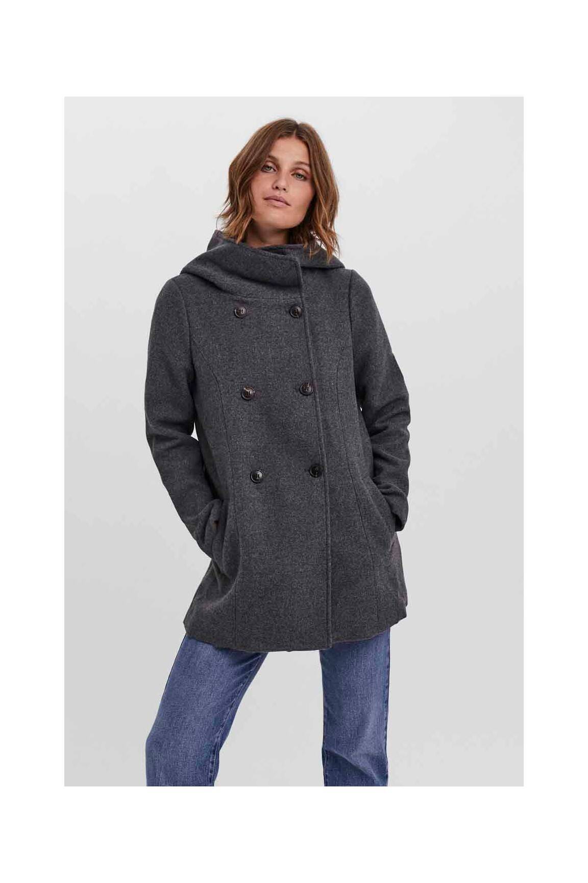 Vero Moda Manteaux Longs Femme couleur gris