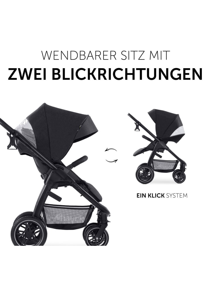 Hauck 3in1 Kinderwagen-Set Saturn R Trio Set inkl. in schwarz günstig kaufen onesize