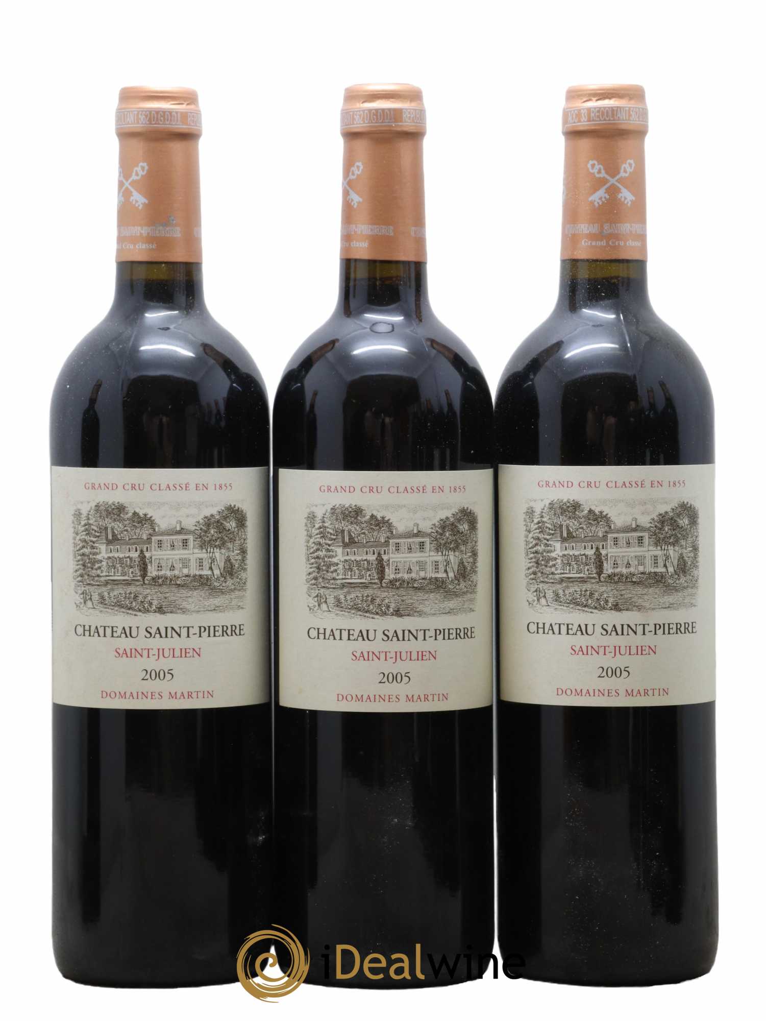 Château Saint-Pierre 4ème Grand Cru Classé  2005 - Lot de 12 Bouteilles