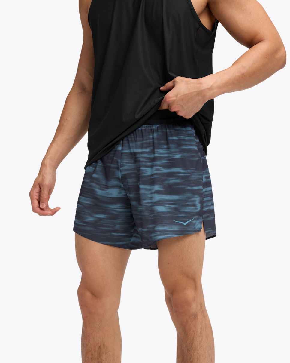 Glide 5–tommers shorts med underbukse Blue Blurr
