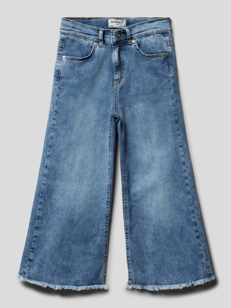 Jeans mit ausgefranstem Saum Modell 'NORMAL' in blau