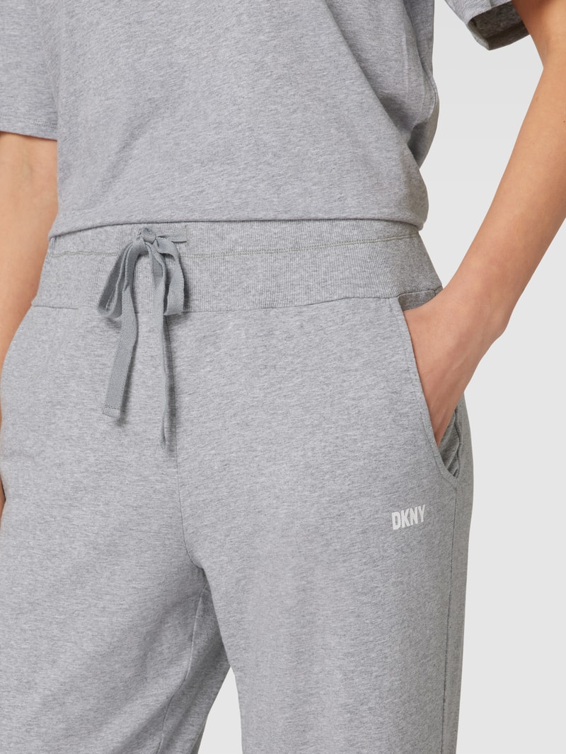Loungehose mit elastischem Bund in mittelgrau