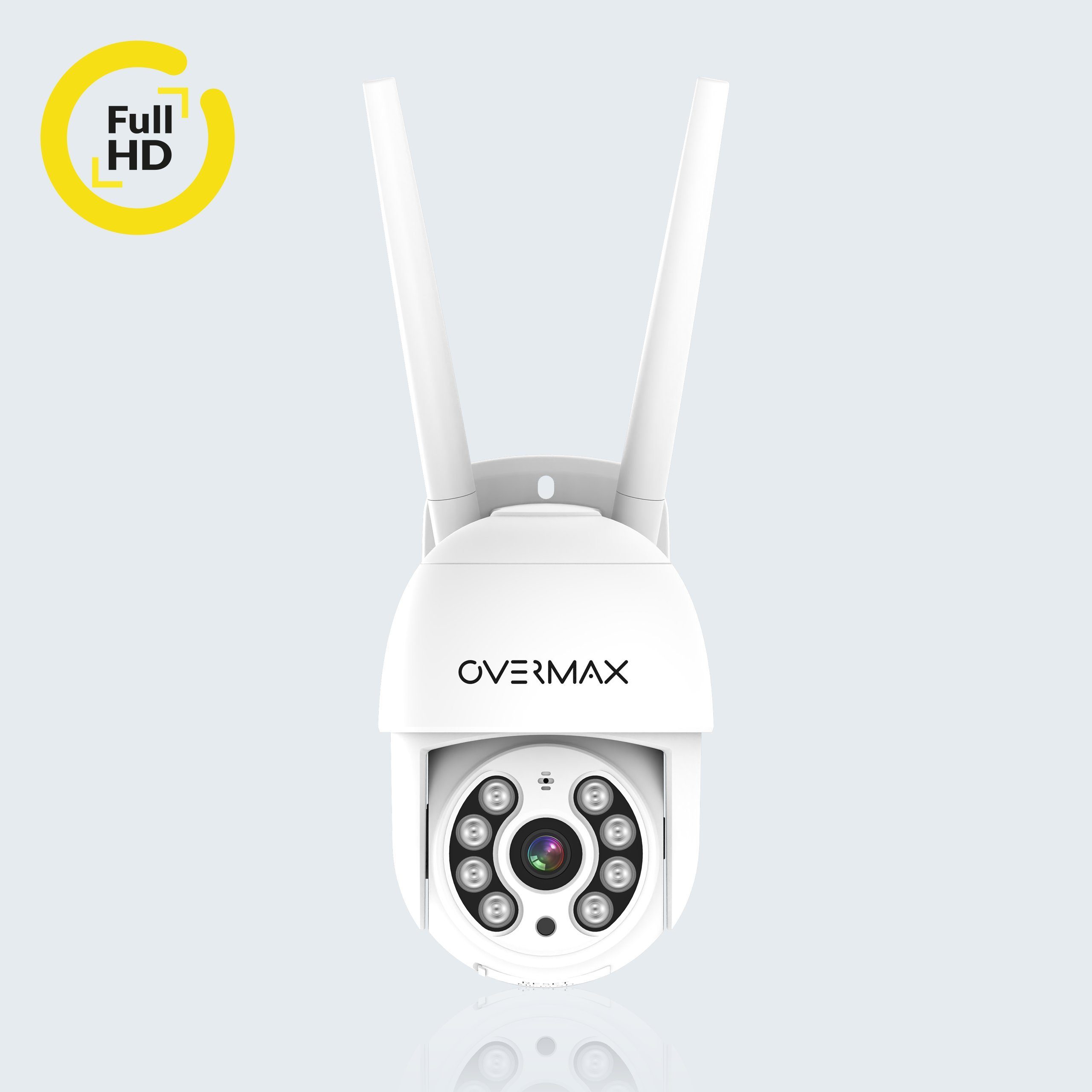 Overmax Camspot 4.0 PTZ Überwachungskamera (innerbereich, Externer Bereich, Full HD, Wifi, Farbenachtmodus, 350 Grad, Auto-Tracking)