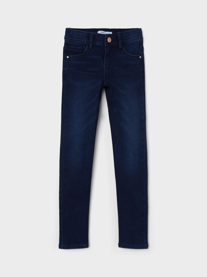 name it Jeanshose slim fit in dark blue denim günstig kaufen