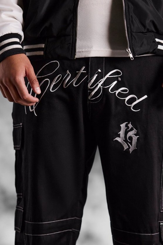 Cargo-Hose mit ArrDee-Print und Logo