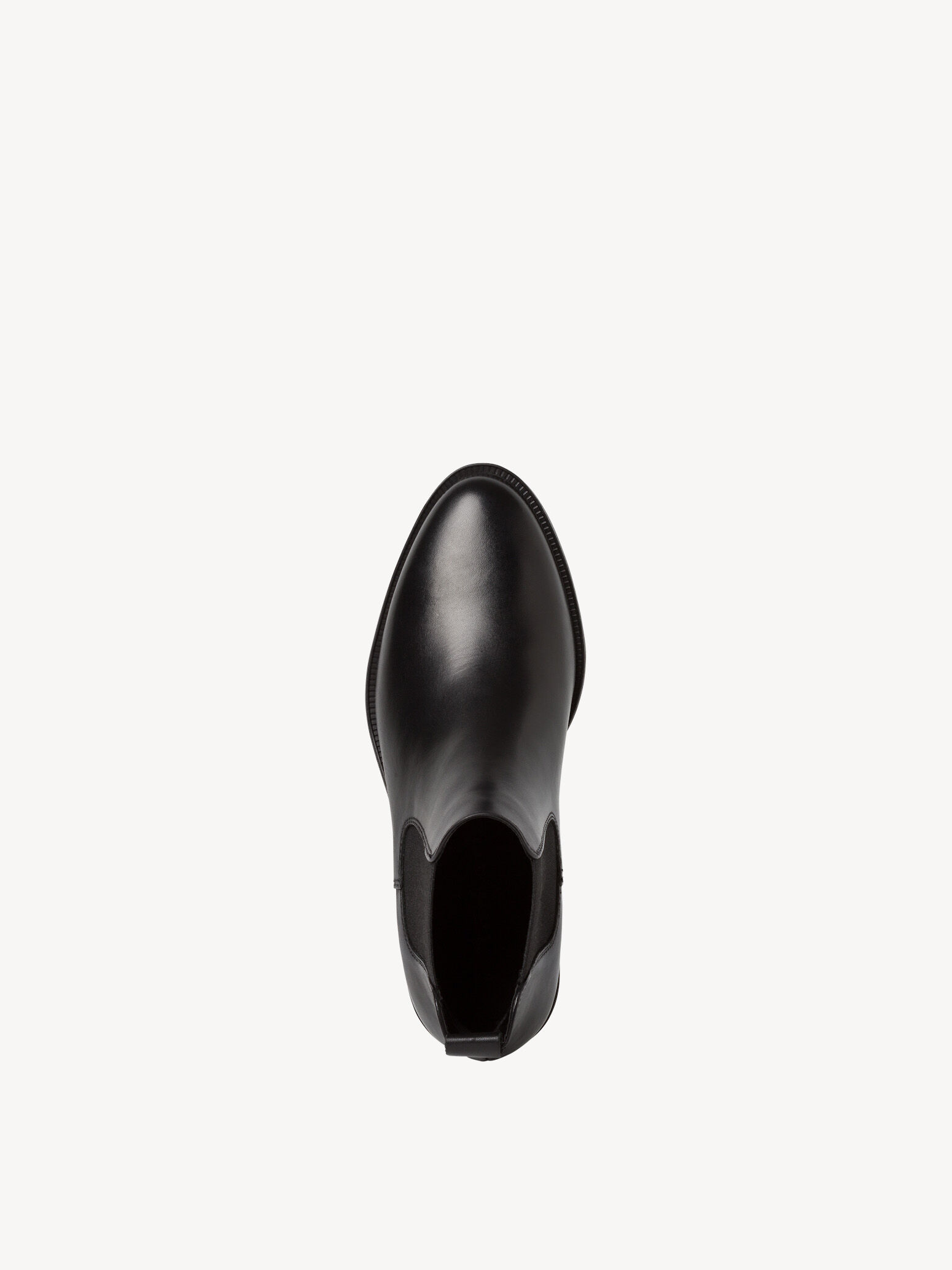 Bottine Chelsea en cuir - noir